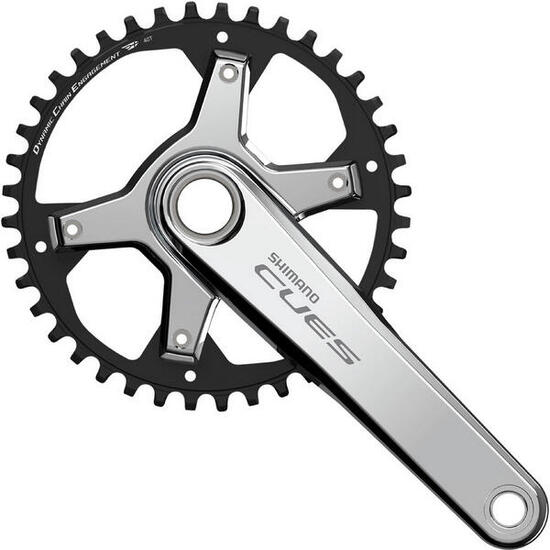 Mechanizm korbowy CUES FC-U6030-1 „Polished Silver Edition”, 10/11-rzędowy, 42T,