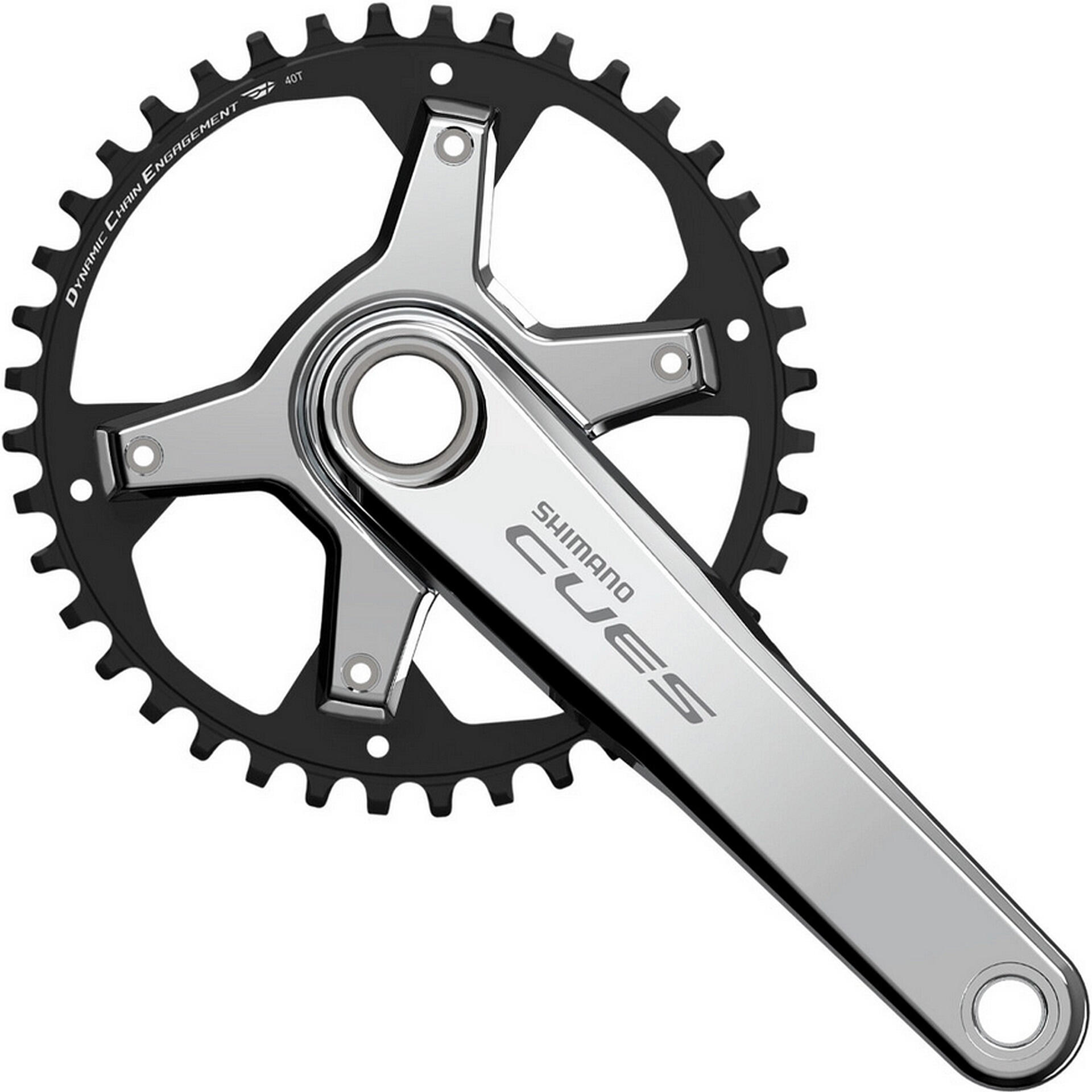 SHIMANO Kurbelgarnitur  CUES FC-U6030-1 "Polished Silver Edition", 10/11-fach, 42T,