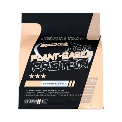 Stacker2 100% Plant-Based Protein (454g) Cookies & Cream - Proteine
