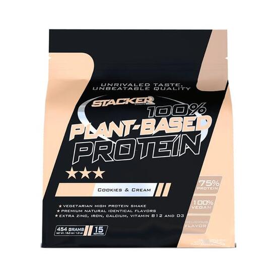 Stacker2 100% Plant-Based Protein (454g) Cookies & Cream - Proteine