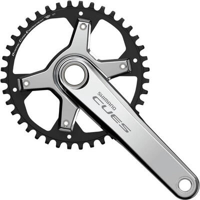 Crankstel cues fc-u6030-1 “polished silver edition”, 10/11-speed, 40t, 172,5 mm