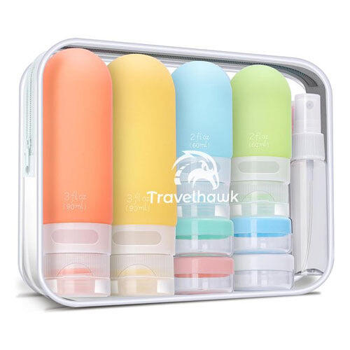 Set flaconi viaggio – 60/90 ml – con custodia