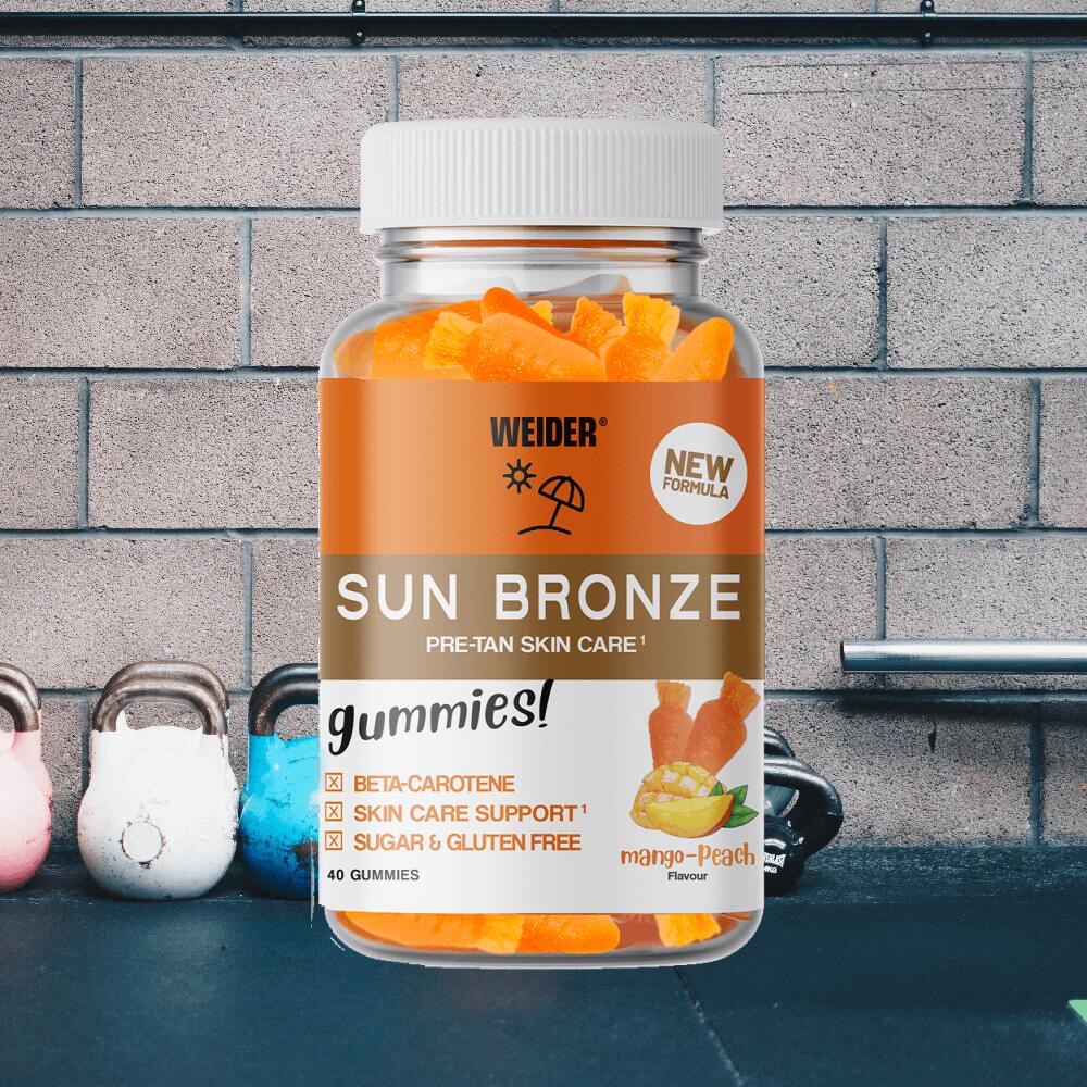 Weider Sun Bronze Gummies (40) Peach Mango - Vitamines, minéraux et santé 2/3