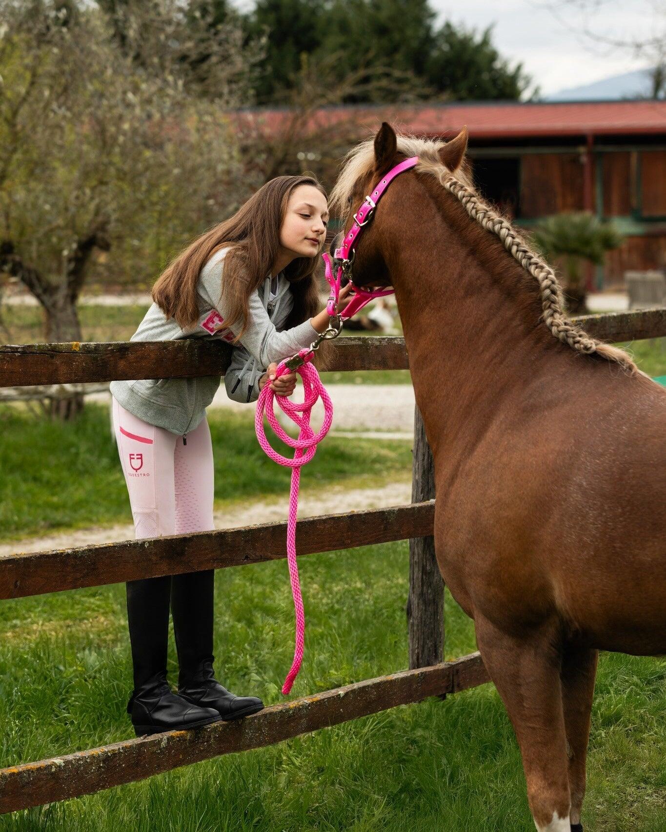 Equestro Meisjes Slim Fit Grip Legging Apple - 7/7