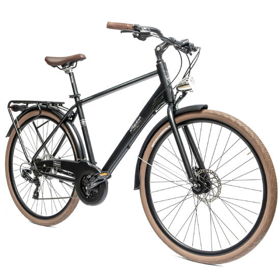 Rower Męski Miejski Koła 28" Aluminium Tarcze Oświetlenie Stopka Shimano