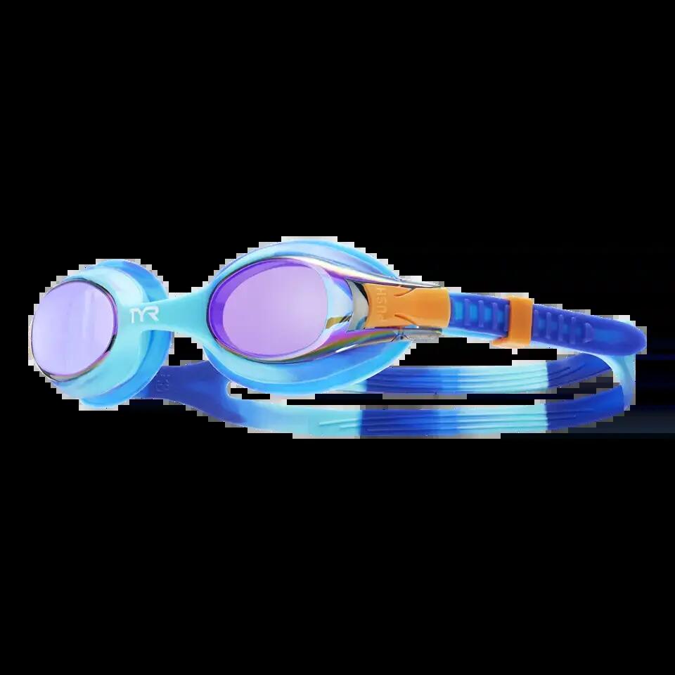 TYR Kids' Swimple Mirrored Goggles Tie Dye