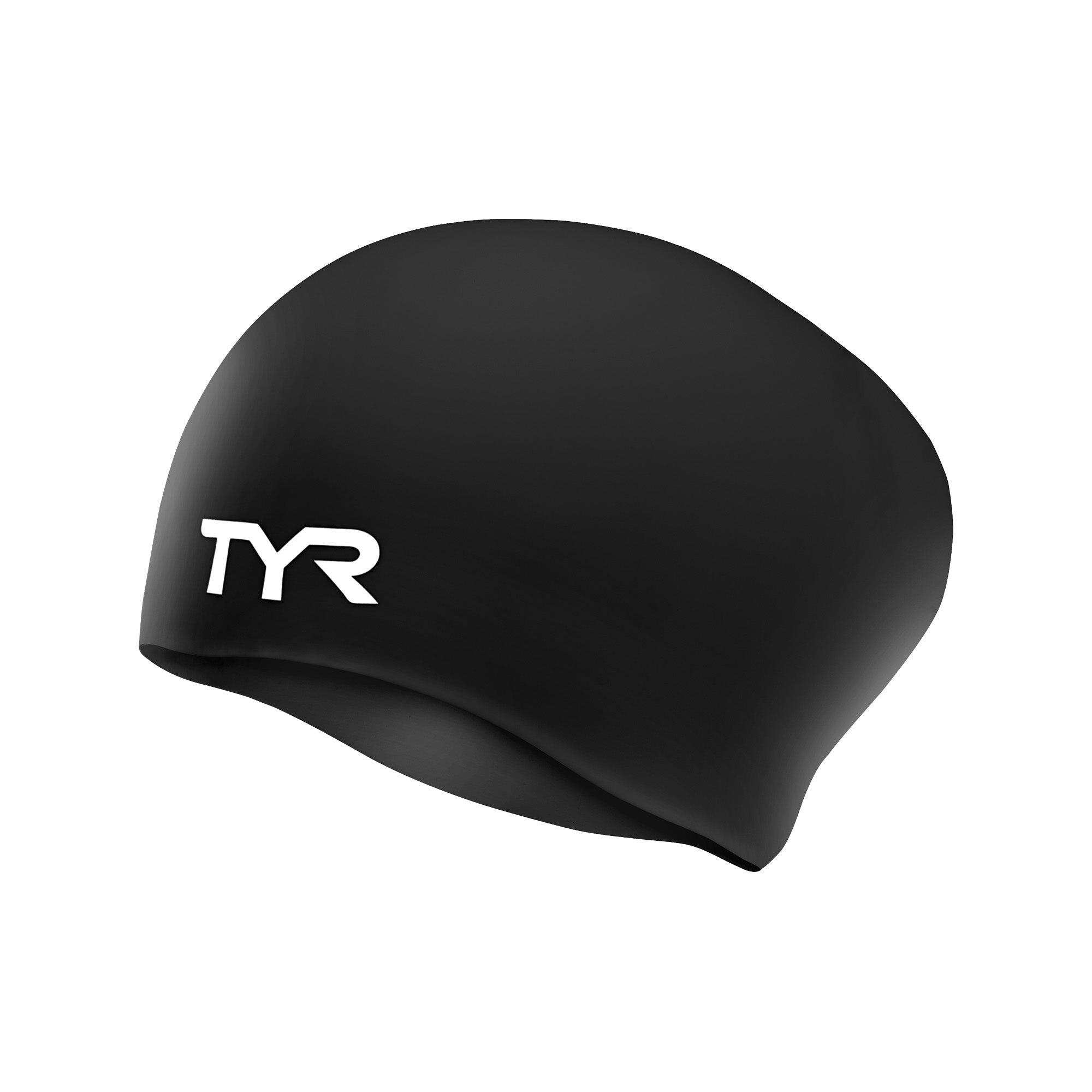 Tyr - Bonnet De Bain Silicone Cheveux Longs Tyr Adulte - Bonnet De Bain - Blanc|jaune|noir - Taille Unique - Decathlon