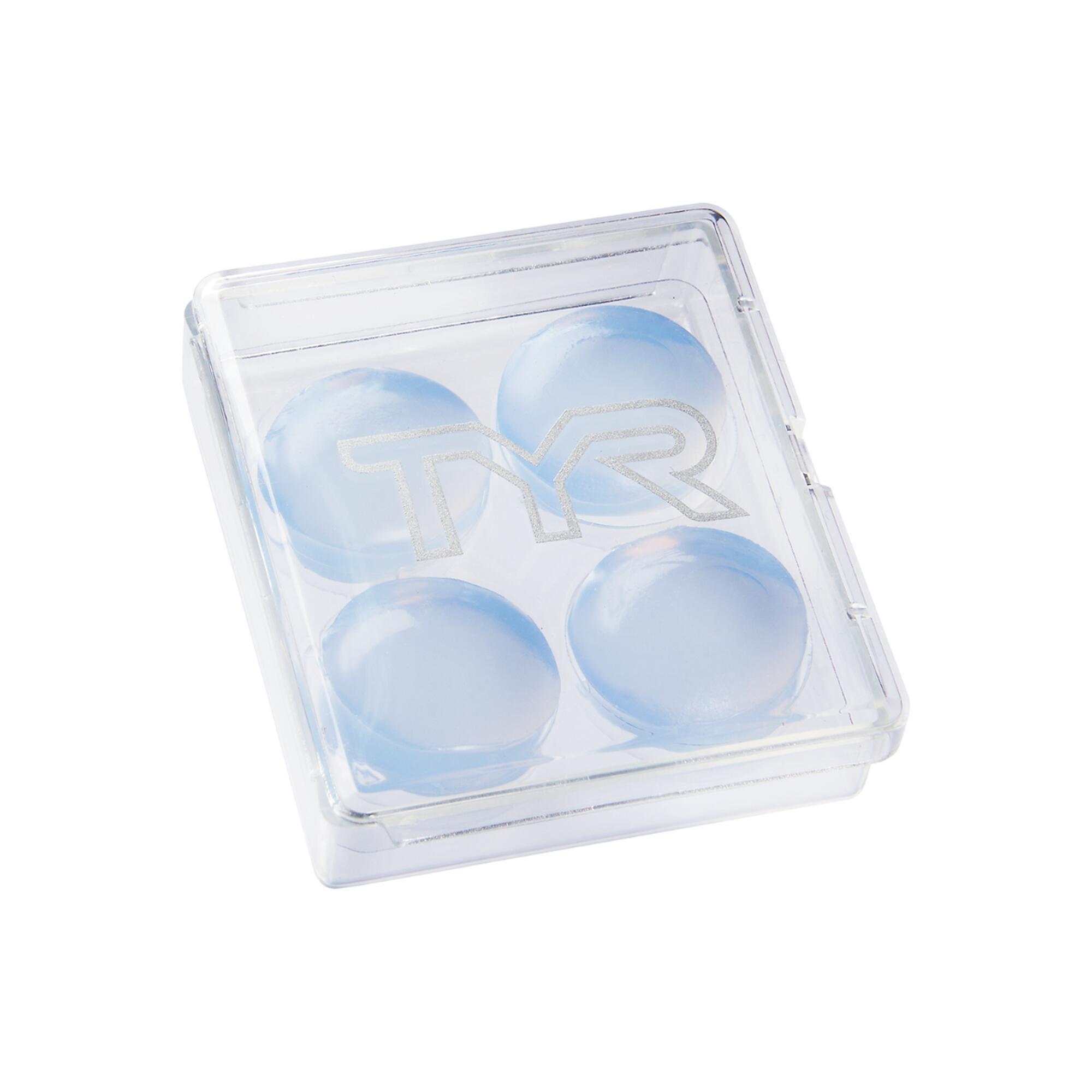 Tyr - Bouchon D'Oreille Souple Silicone Tyr - Pince-nez - Blanc - Taille Unique - Decathlon