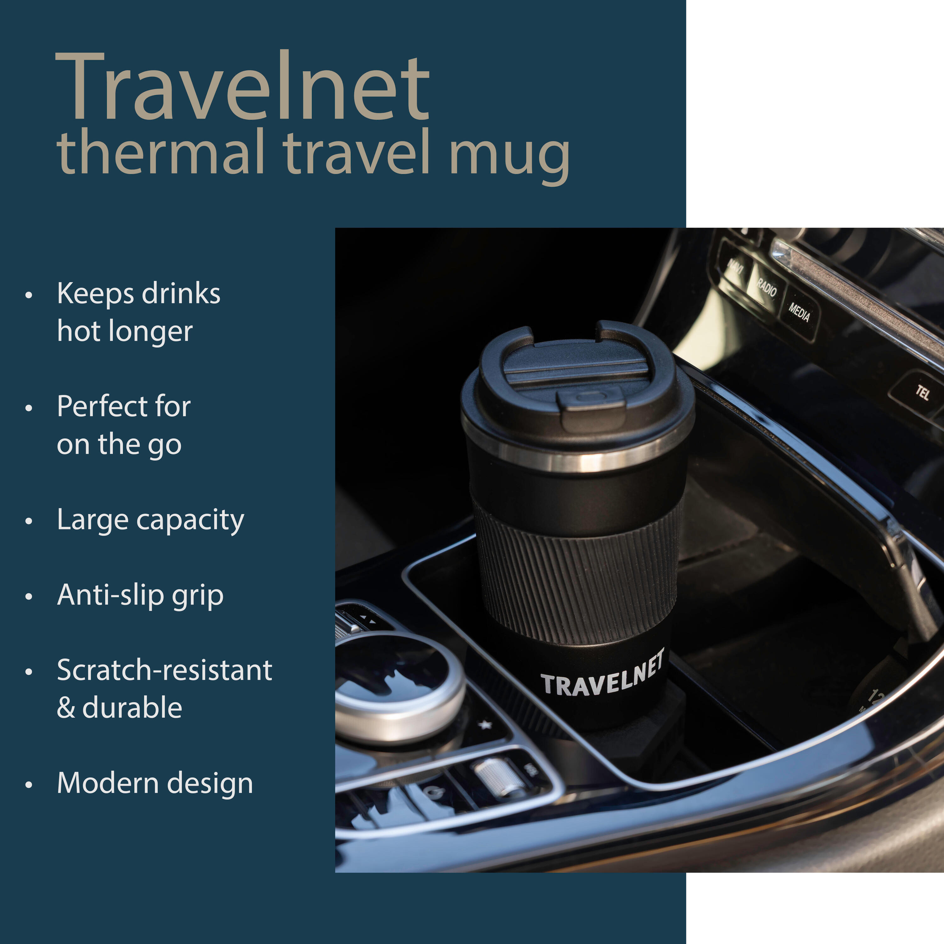 Travelnet Thermosbecher – Mug à café à emporter – 380 ml 5/7