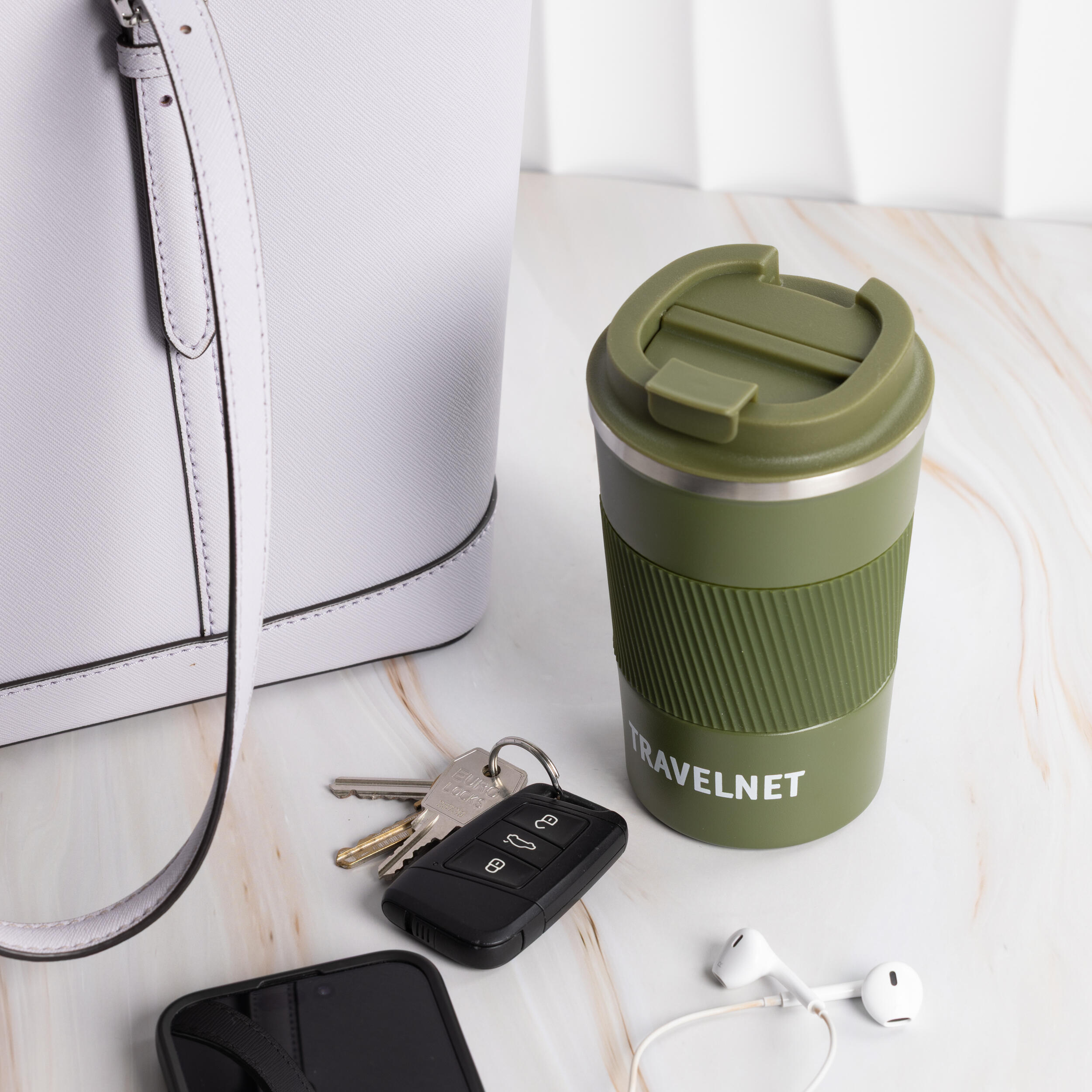 Tazza termica Travelnet – Tazza da caffè da asporto – 380 ml 4/7