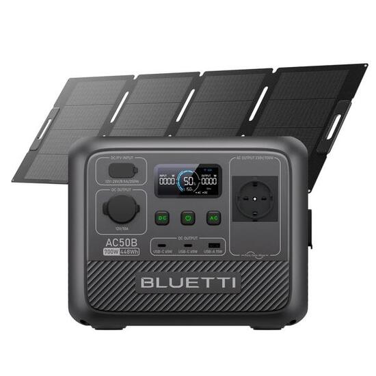 AC50B+200W Solarpanel, 448Wh mobile Stromversorgung für Camping & Abenteuer
