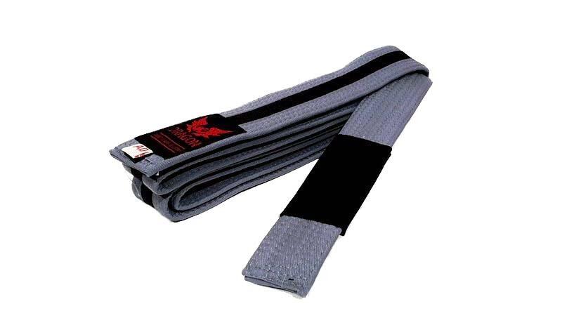 Morgan IBJJF Approved BJJ Belt[Grey + Black Stripe & Tip M-3