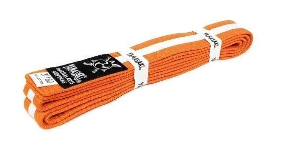 Yamasaki Coloured Martial Arts Belts (w/ White Stripe)