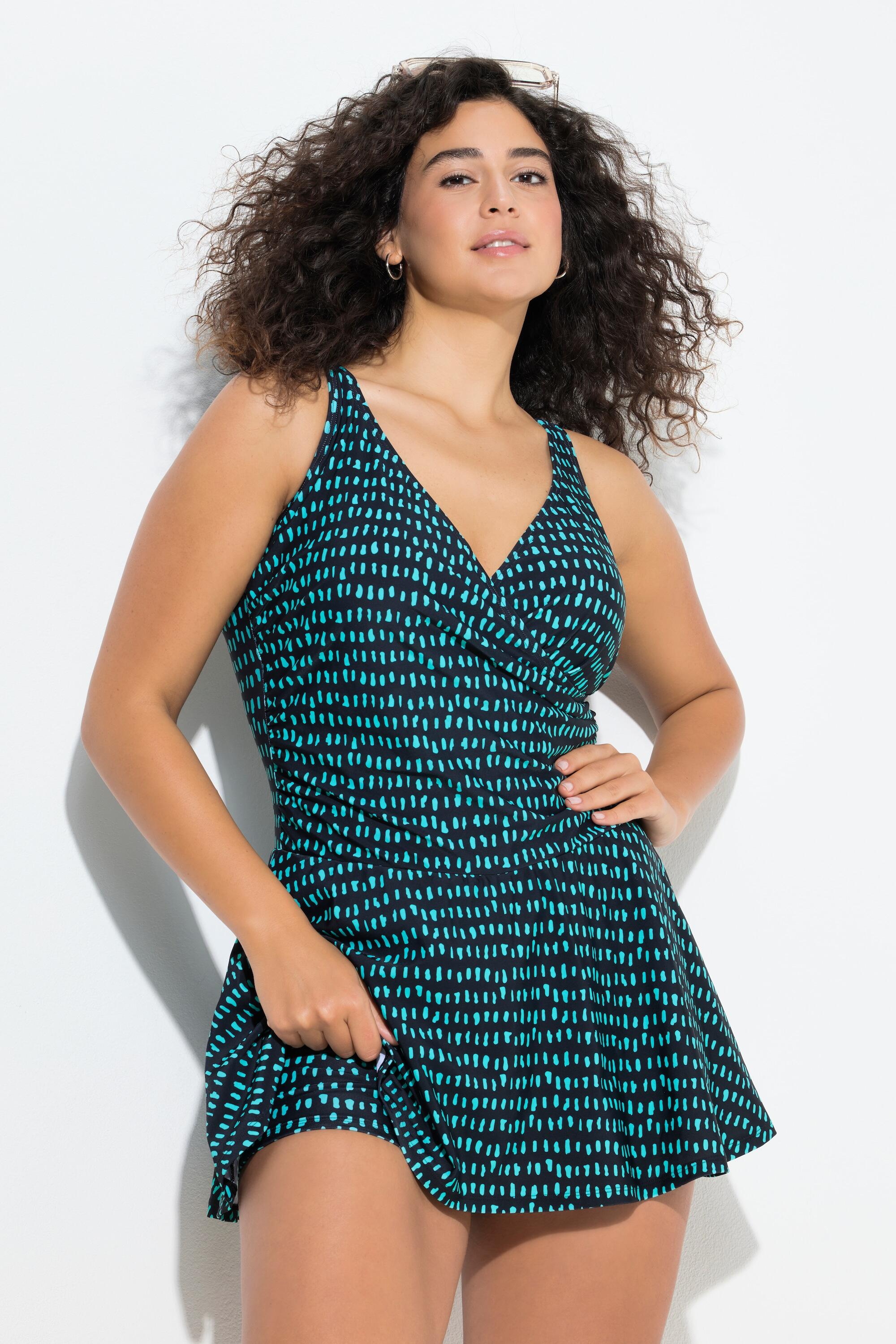 Femme Robe de bain à pois short et bonnets souples matières recyclées 5/7
