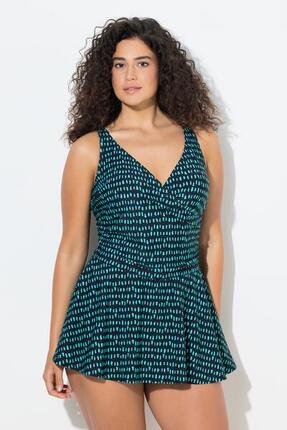 Damen Badekleid Punkte Softcups recycelt Shorts