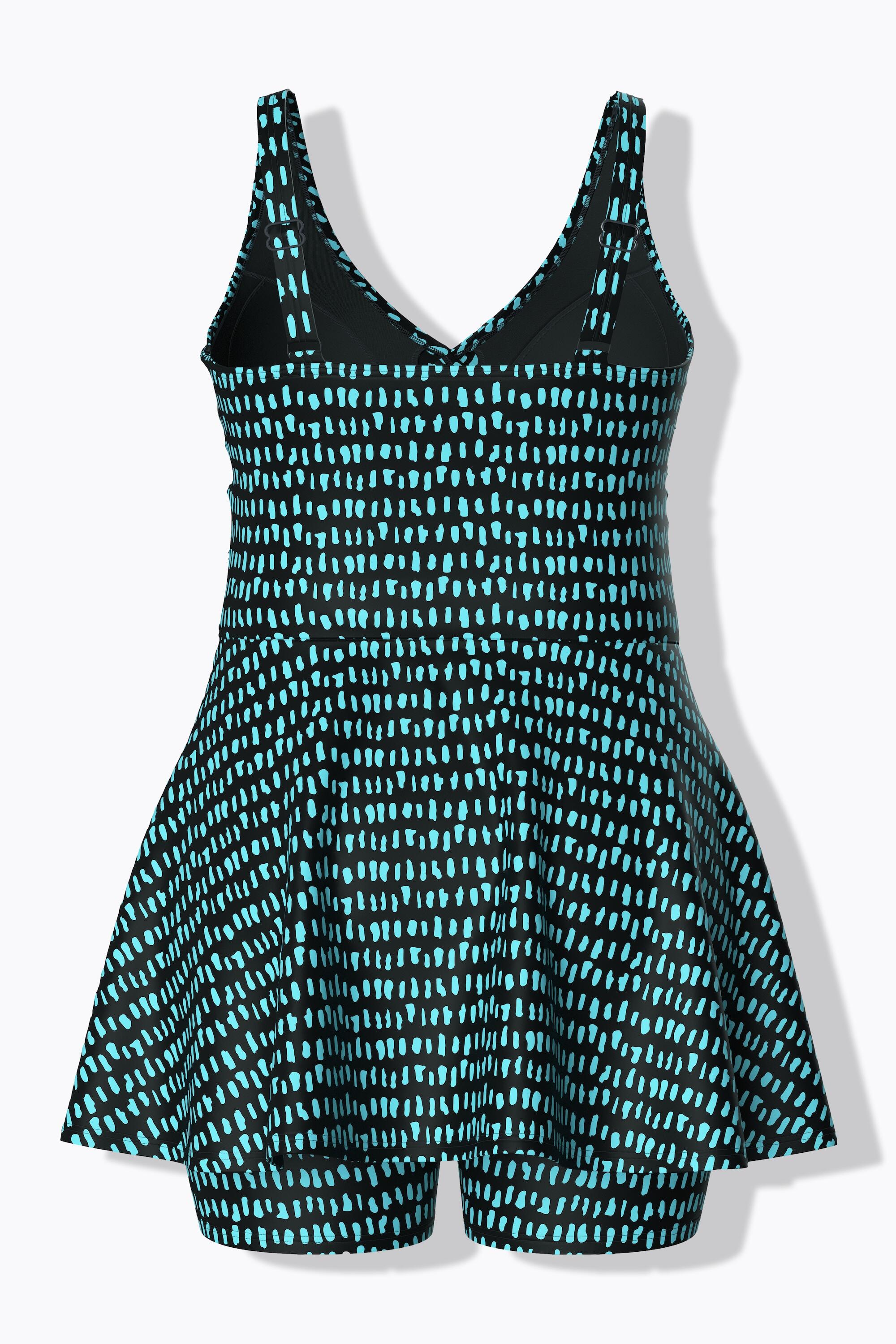 Femme Robe de bain à pois short et bonnets souples matières recyclées 7/7