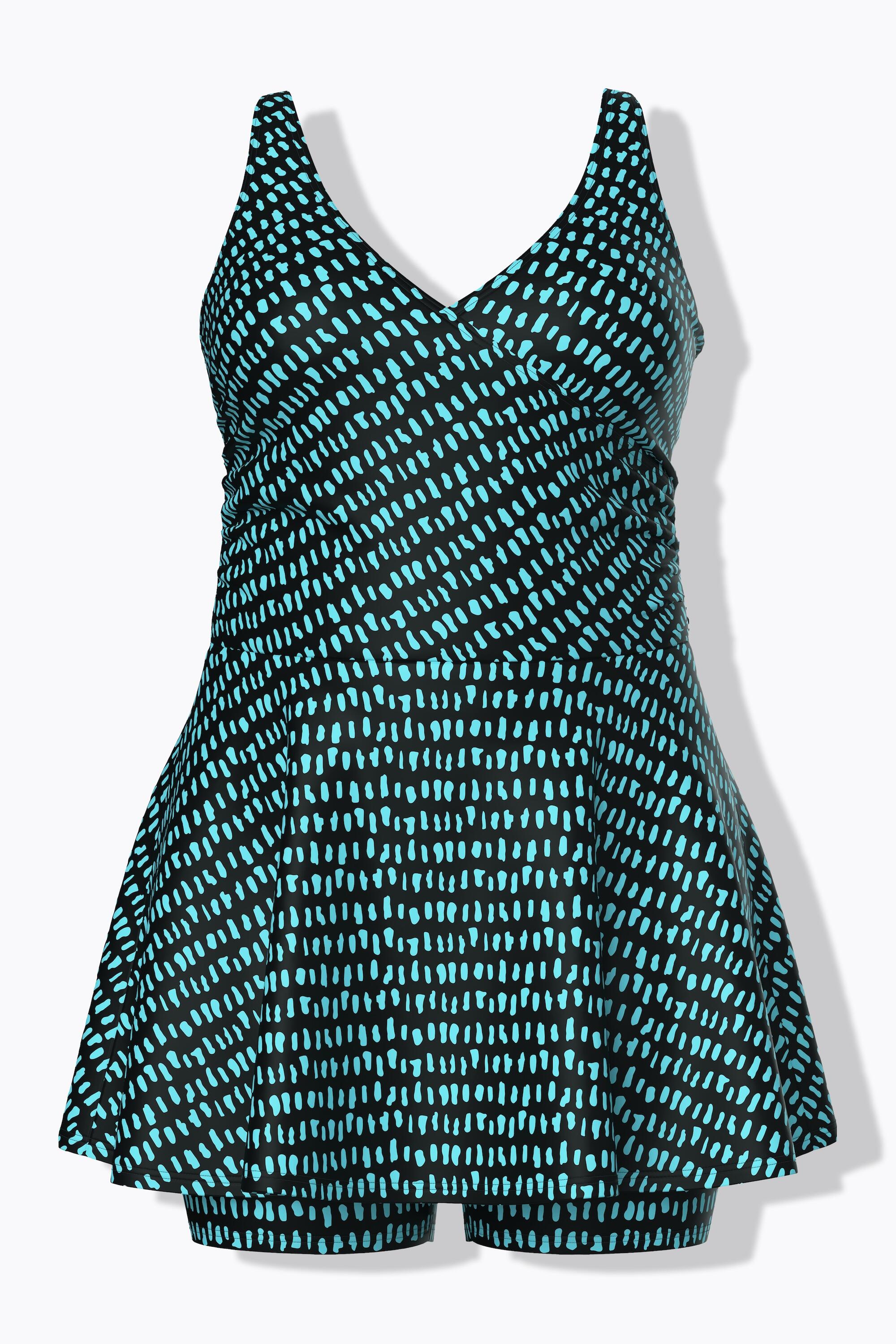 Femme Robe de bain à pois short et bonnets souples matières recyclées 6/7