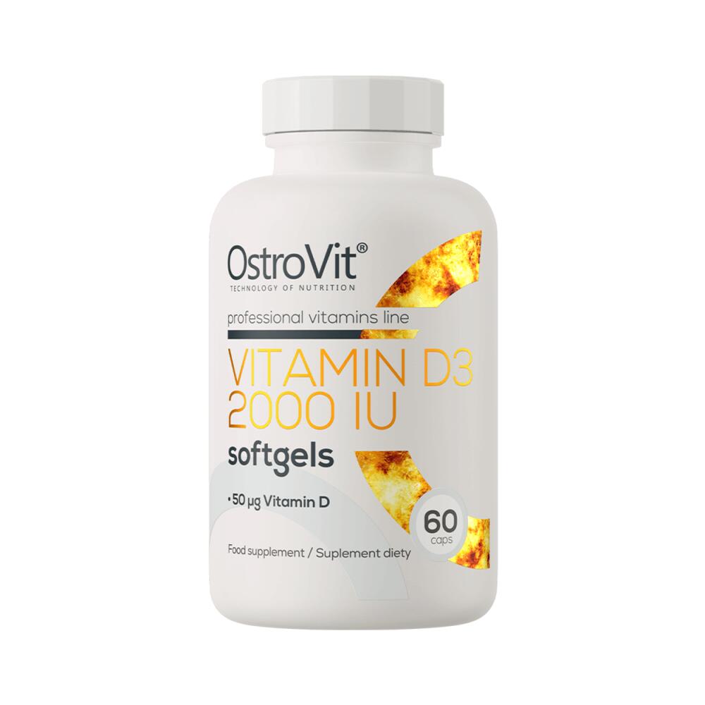 OstroVit Vitamin D3 2000 IU (60 Softgels) Unflavoured