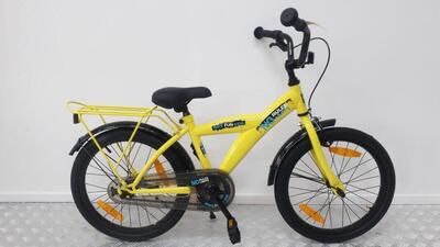 Bike fun no rules 16" jongensfiets, nieuw, geel, 2 jaar garantie