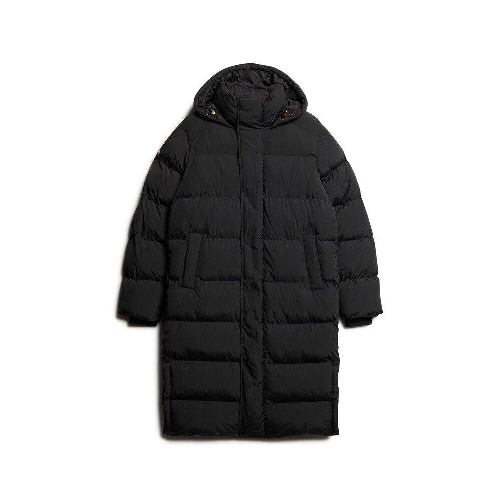 Superdry - Doudoune Longue À Capuche Superdry - Doudoune Synthétique - Noir - Decathlon