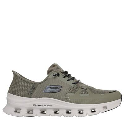 Zapaytilla Hombre Skechers Slip-ins Glide-step Pro Malla Kaki