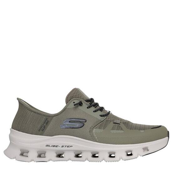 Zapaytilla Hombre Skechers Slip-ins Glide-step Pro Malla Kaki