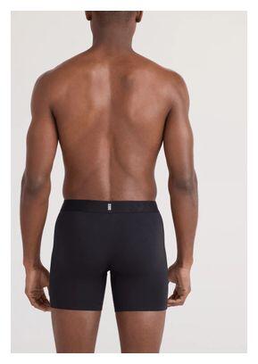 Boxer Saxx Droptemp Cooling Cotton Negro 3/4