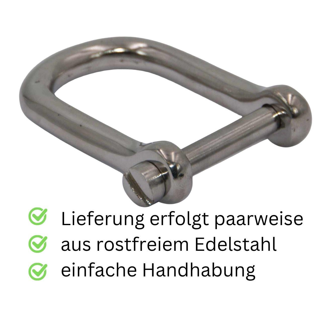Haken für Zugstränge Edelstahl 1 Paar- ideale Verbindung für Pferdegeschirr und 3/4
