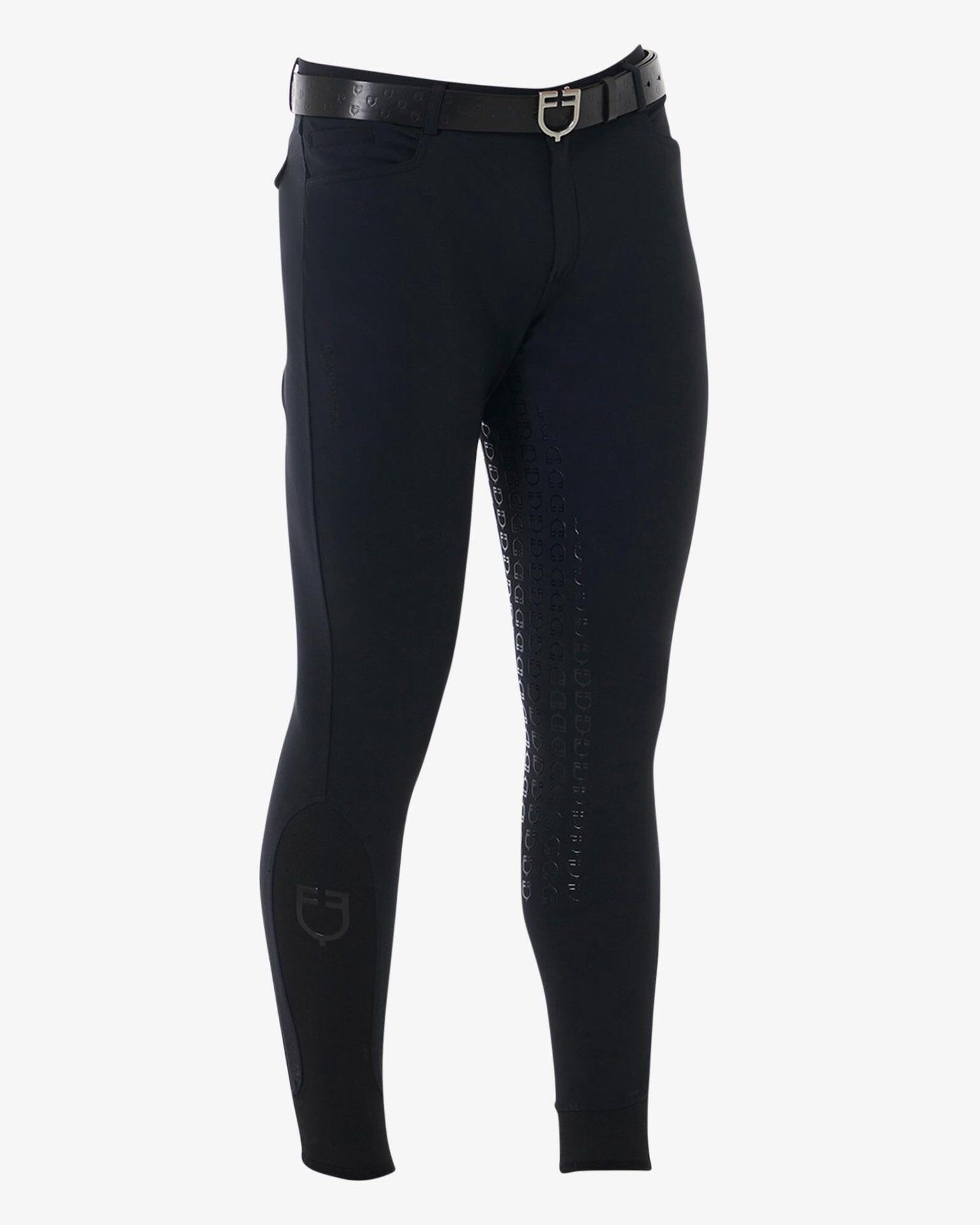 Equestro Heren Aria Slim Fit Full Grip Rijbroek Kleurloos - 2/7