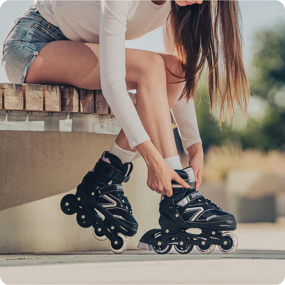 Helixi Patins à roulettess Ajustables LED Roues Lumineuses 4/7
