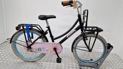 Popal transportfiets | gebruikt | 3 maanden garantie | 2 meisjes zwart 36cm