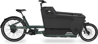 Fr8 elektrische bakfiets 625wh, groen - aluminium frame, bosch smart system