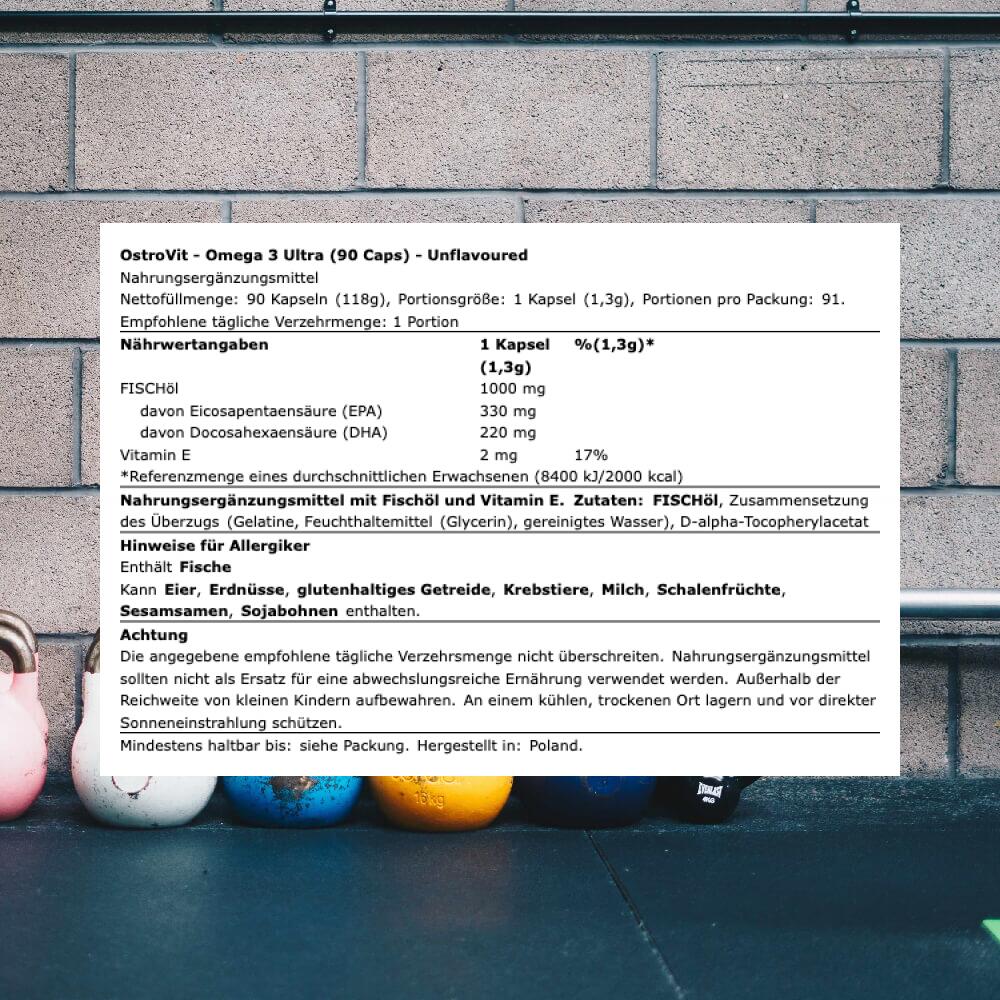 OstroVit Omega 3 Ultra (90 Caps) Unflavoured - Witaminy, minerały i zdrowie 3/3