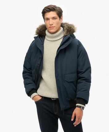 Bomber de piel sintética Superdry Everest