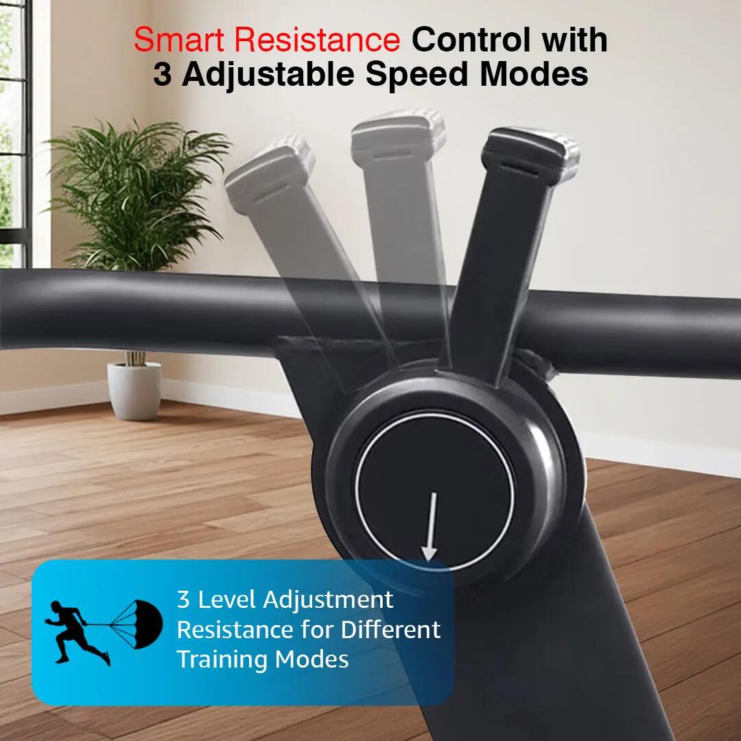 PowerMax Fitness TMC-2500 Non-Motorised Commercial Curve Treadmill for Home, Gym Club, Hotel, Luxury Villa, Fitness Training Use with Elastic Shock Absorption -  5