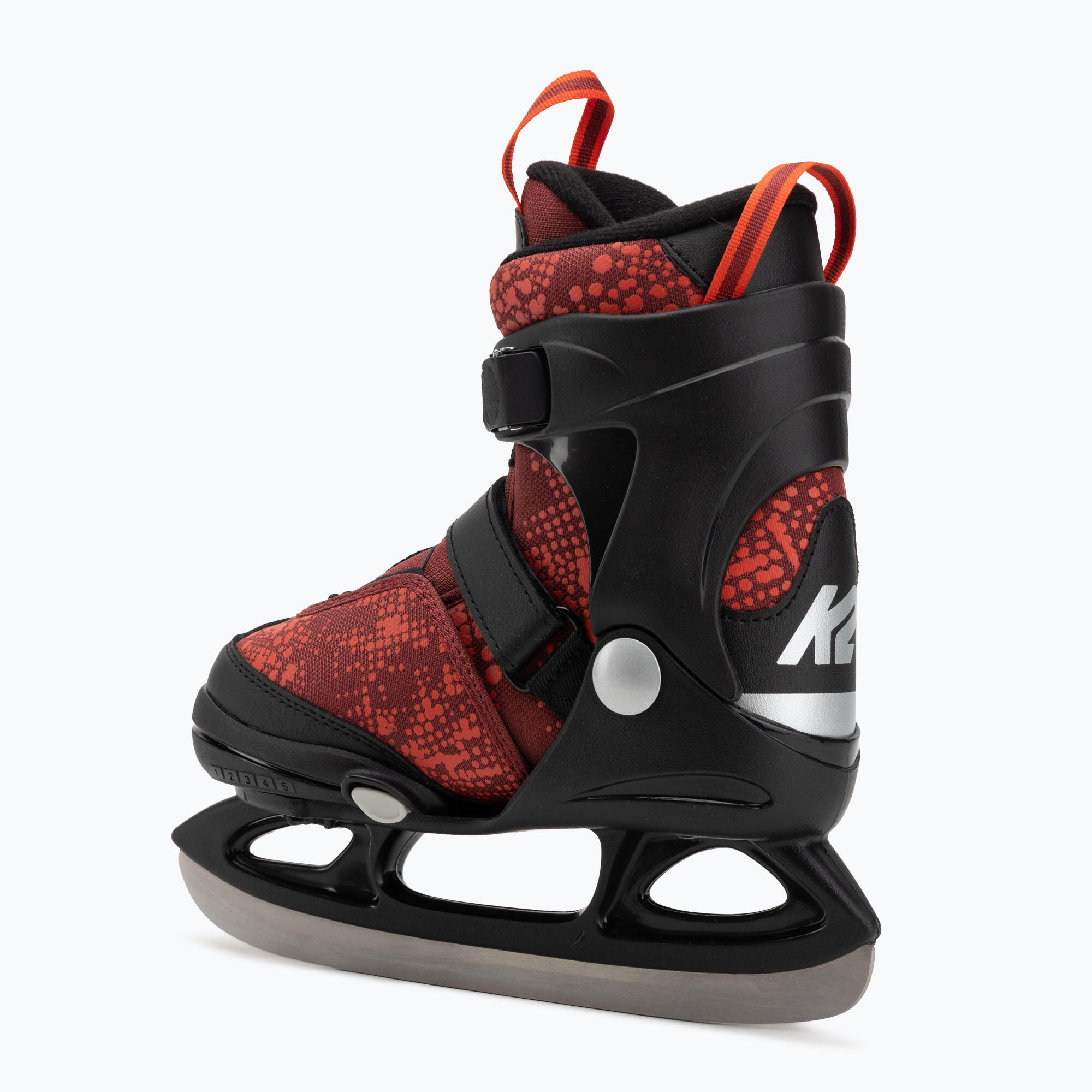 K2 Rink Raven Boa Pattini da ghiaccio bambini regolabile - Rosso - 32-37 3/7