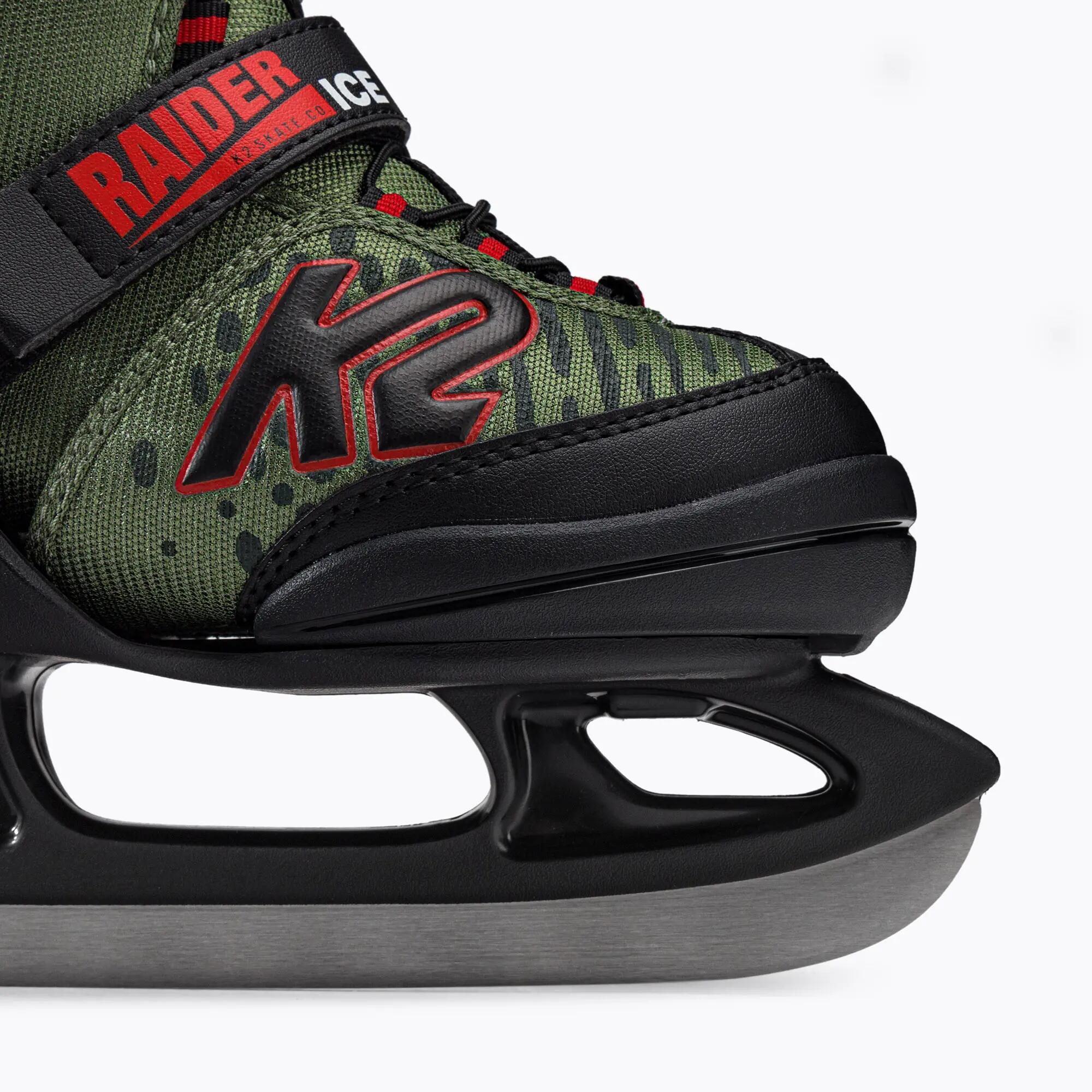 Gyerek állítható jégkorcsolya - K2 Raider Ice Pro black/green 7/7