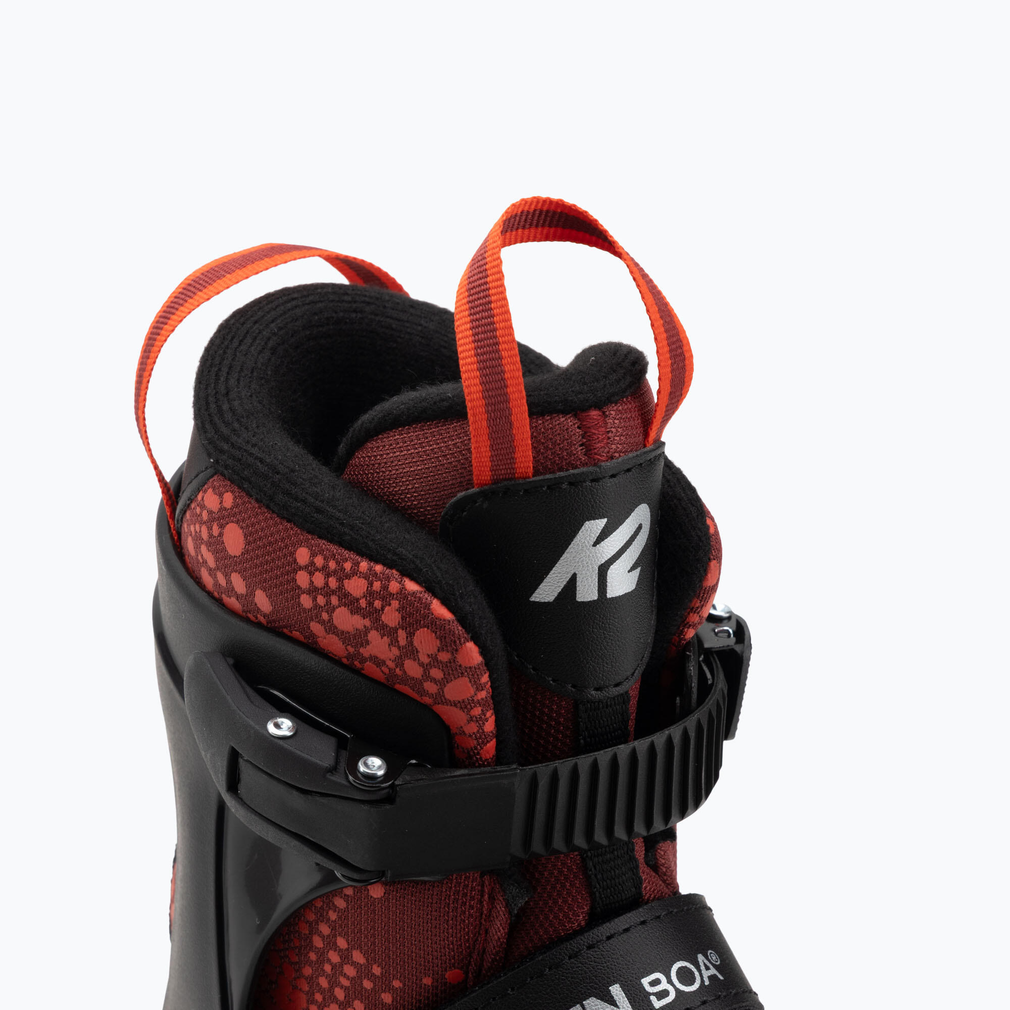 K2 Rink Raven Boa Pattini da ghiaccio bambini regolabile - Rosso - 32-37 5/7