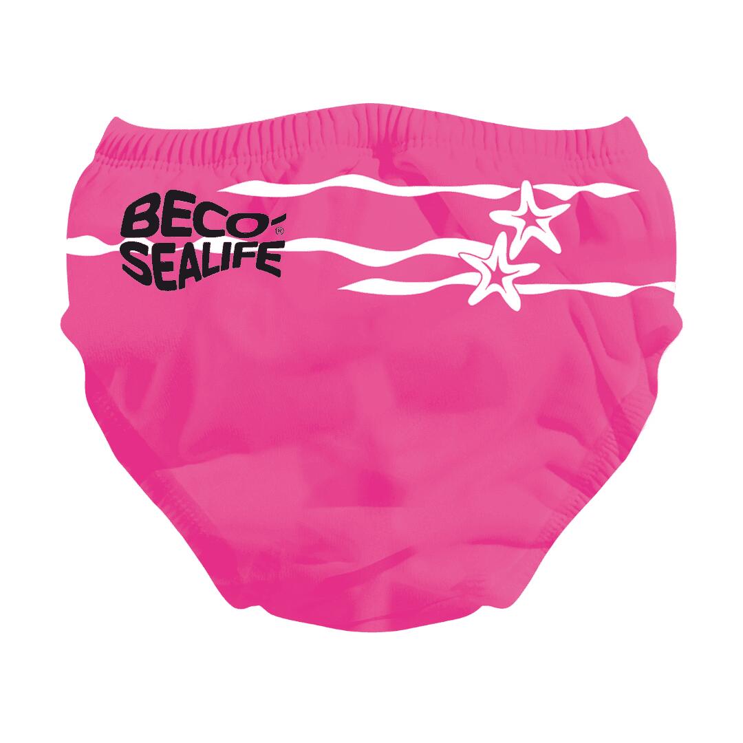 Beco-sealife Maillot-culotte de bain fille court rose imprimé 2/2