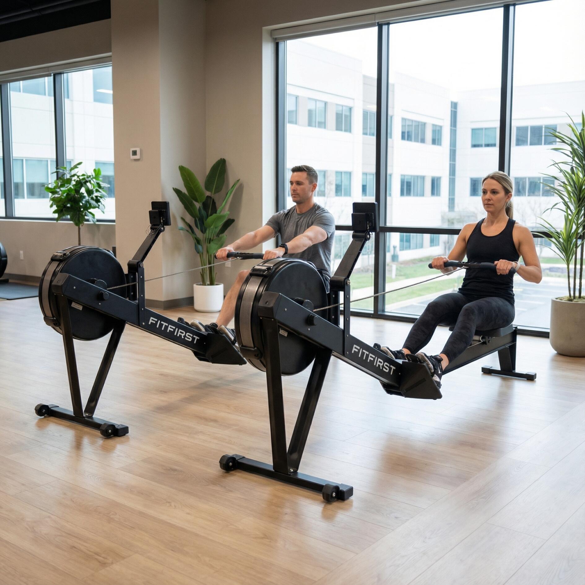 AirRower avec applications d’entraînement, pliable et déplaçable 7/7