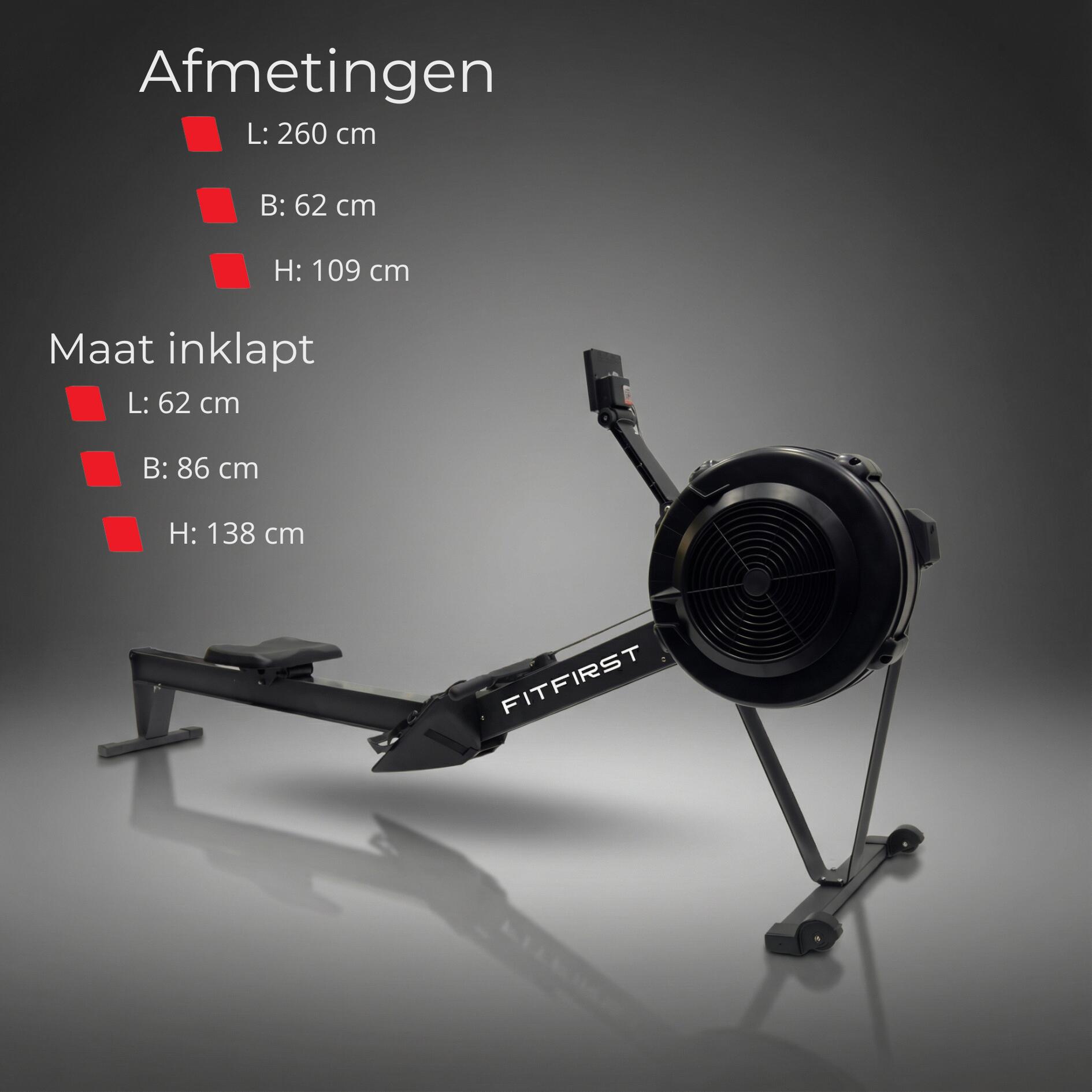 AirRower avec applications d’entraînement, pliable et déplaçable 5/7