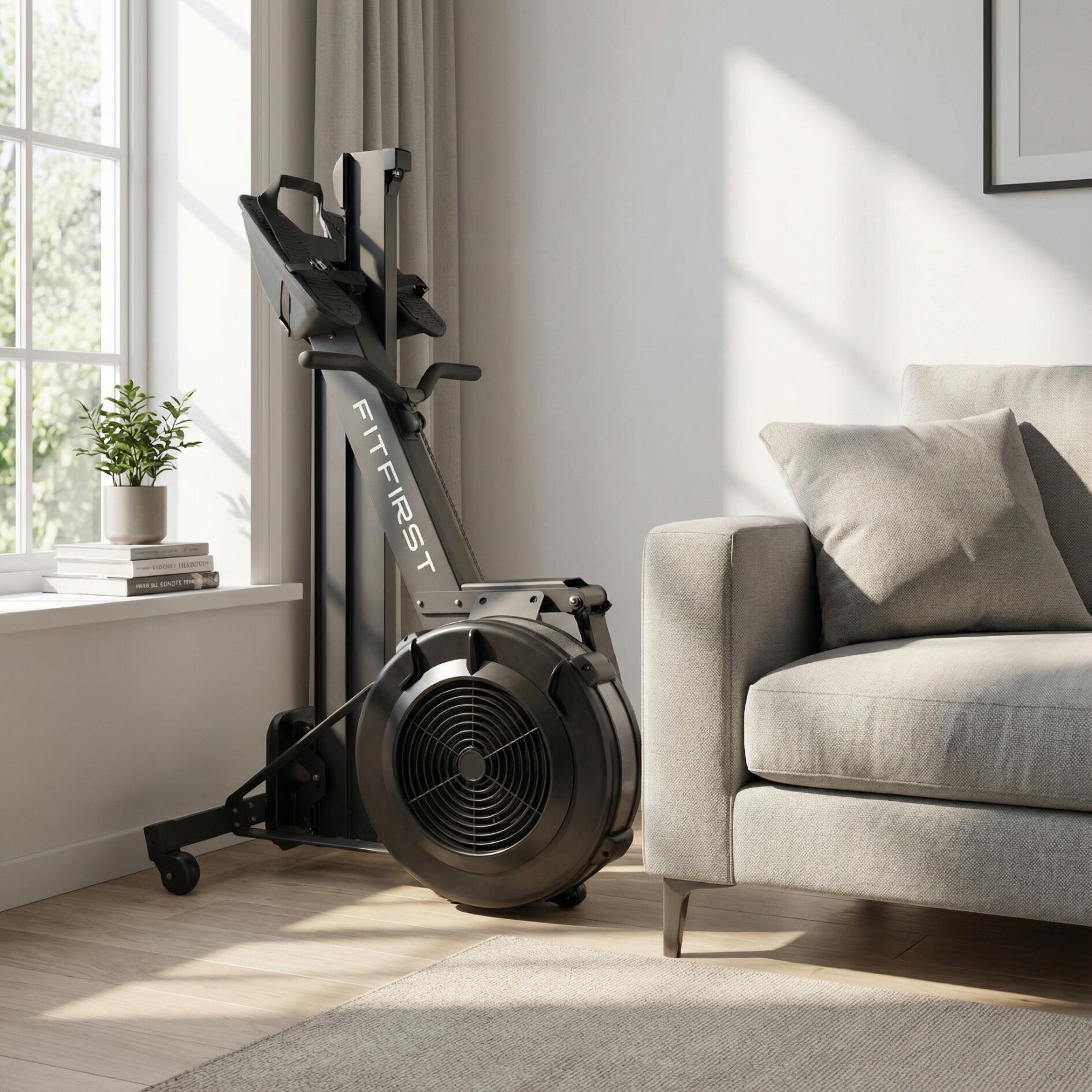 AirRower avec applications d’entraînement, pliable et déplaçable 4/7