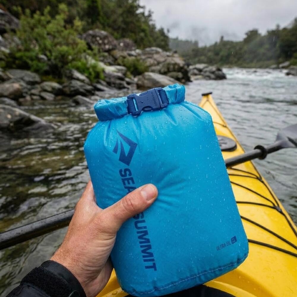 Sea to Summit Ultra-Sil Dry Sack 3L – Sacca stagna ultraleggera – Blue Atoll 3/5