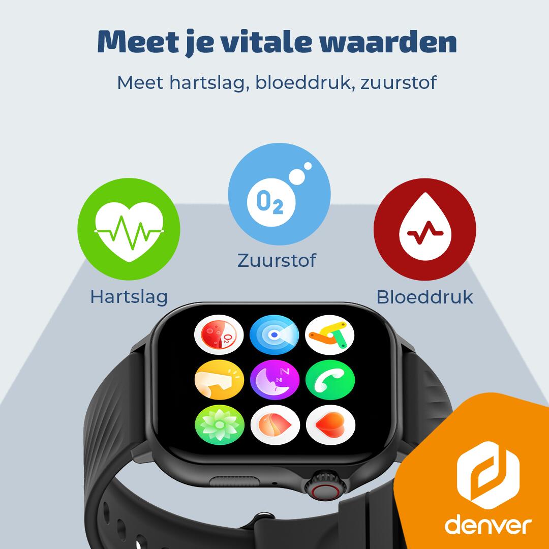 Smartwatch - Amoled scherm - GPS Tracking - 100+ Sportmodi - SWG159 3/7