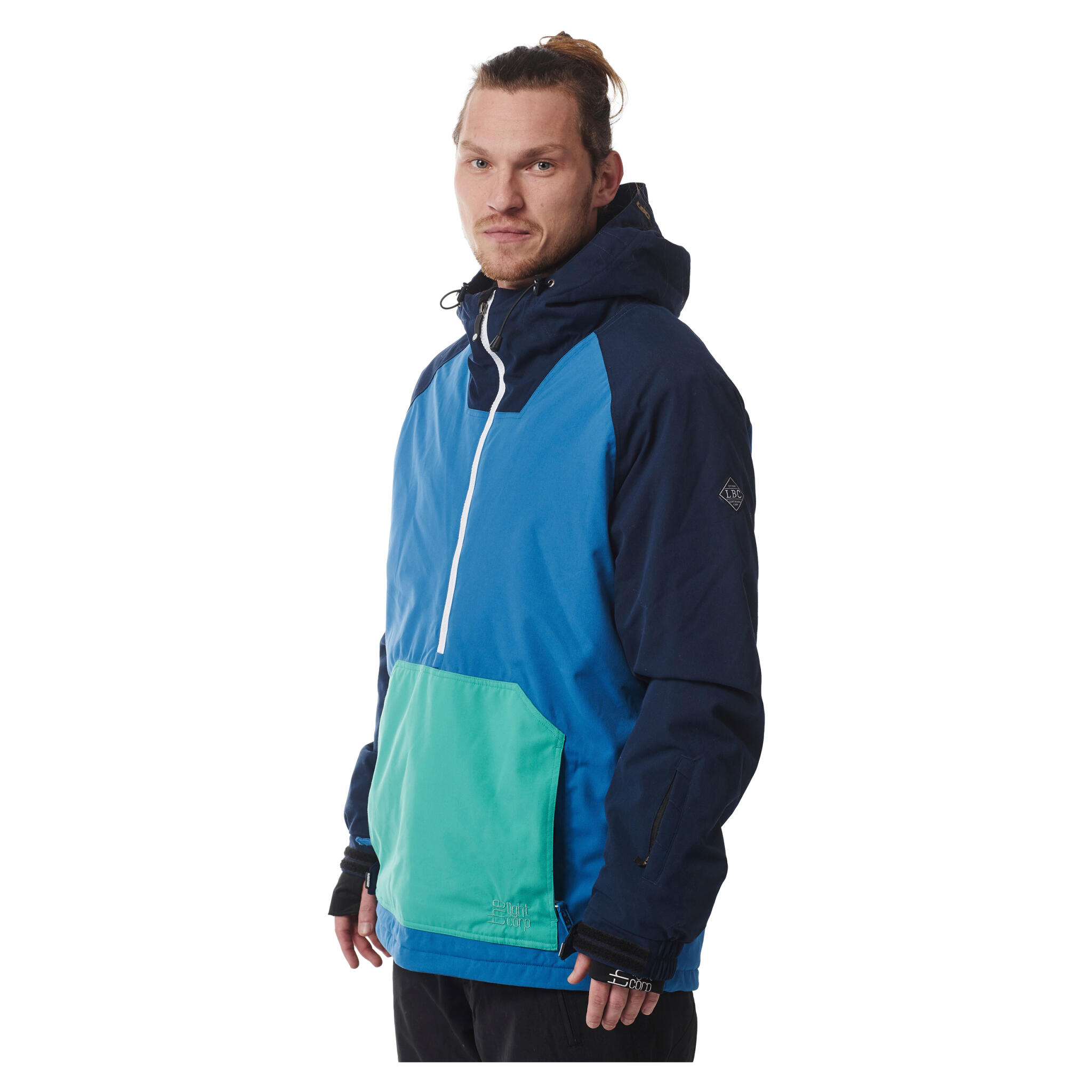 Light Ski-/Snowboardjacke Rail | Herren| Faience Blue/N. Blue/Mint 3/5