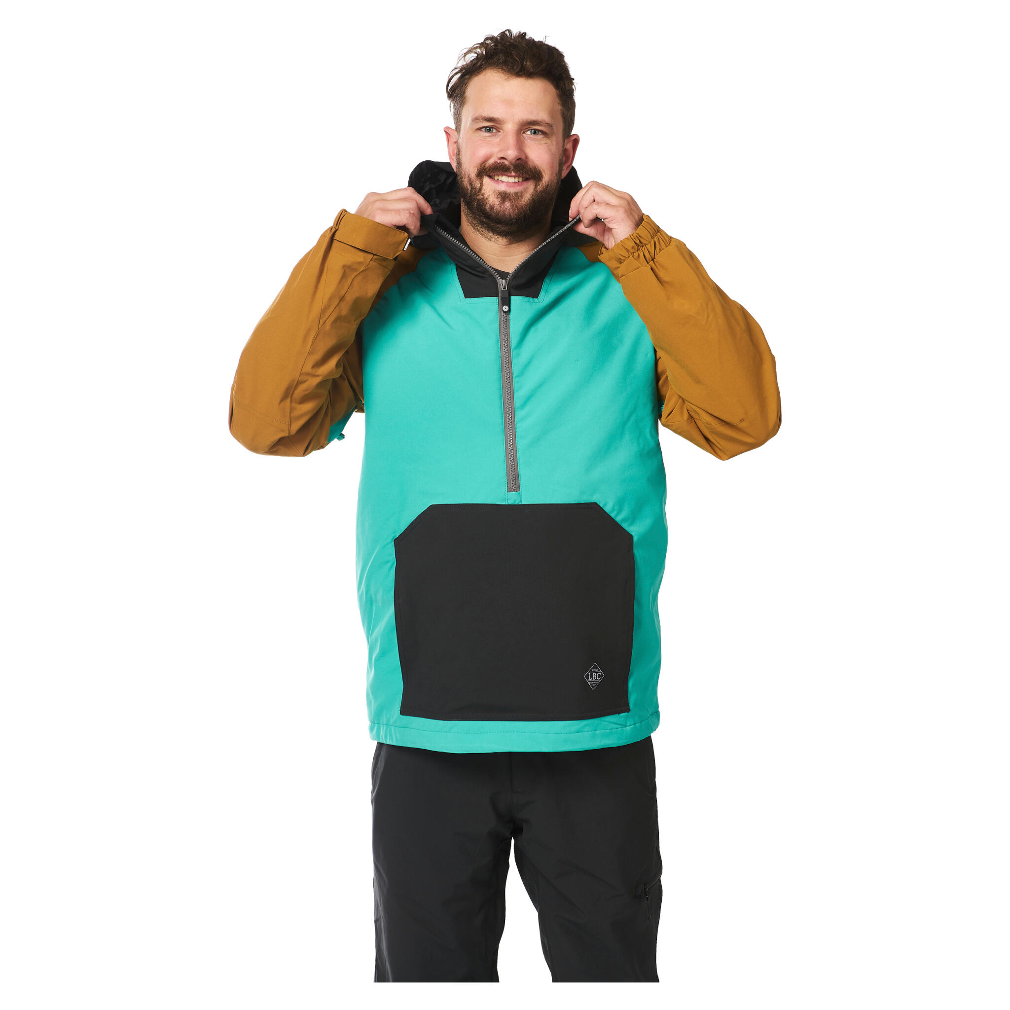 Light Ski-/Snowboardjacke Rail | Herren| Bone Brown/Mint/Black 2/7