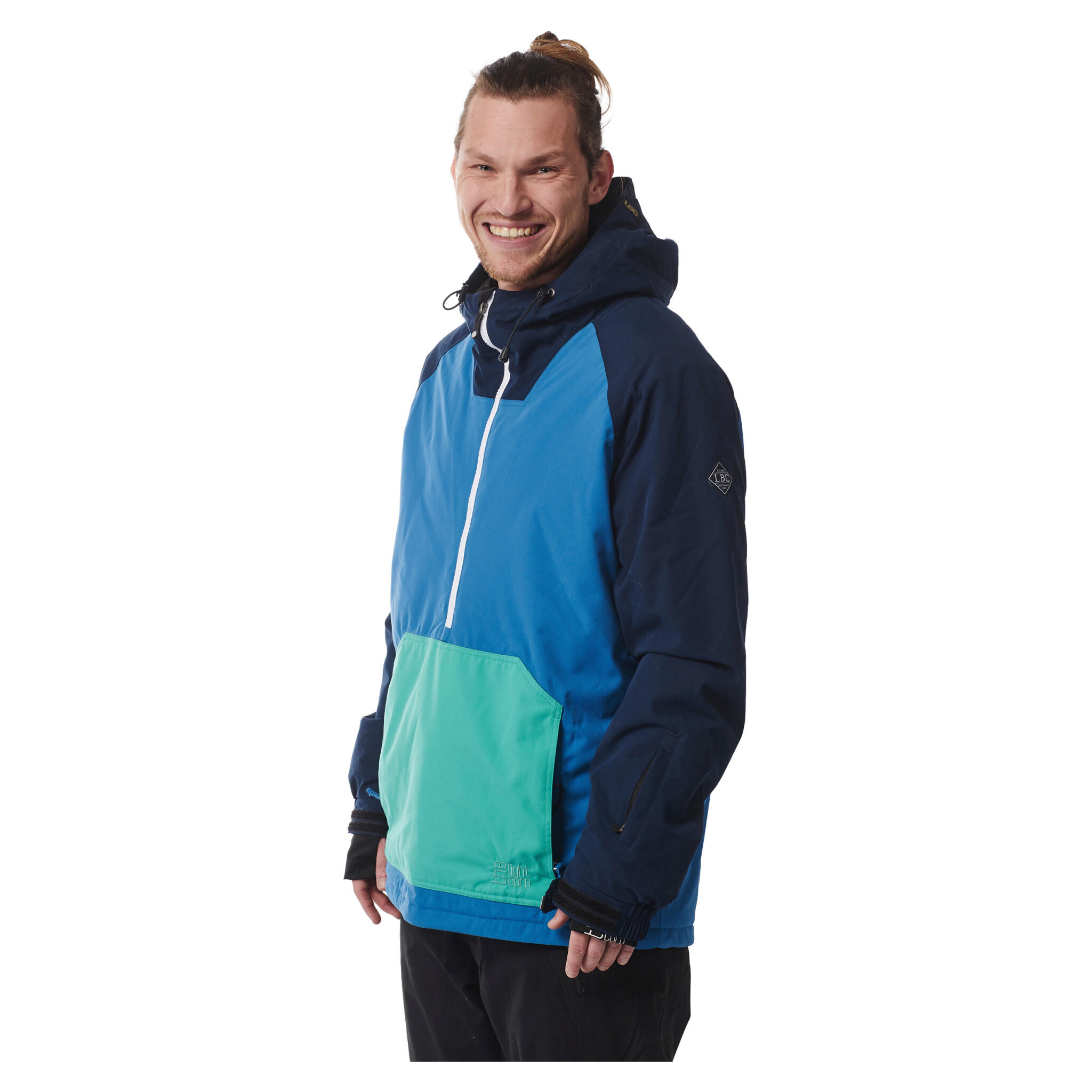 Light Ski-/Snowboardjacke Rail | Herren| Faience Blue/N. Blue/Mint 4/5