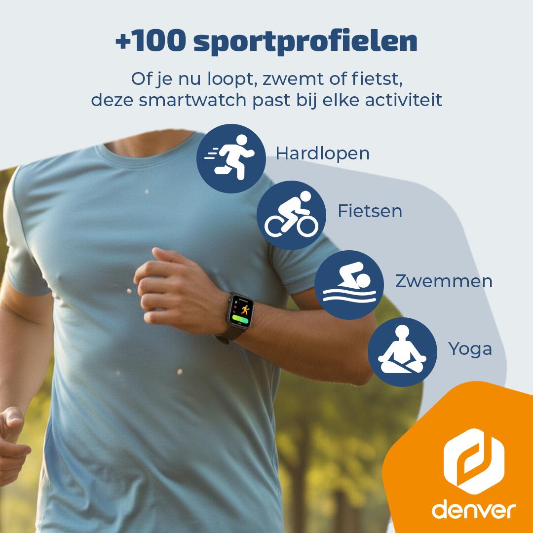Smartwatch - Amoled scherm - GPS Tracking - 100+ Sportmodi - SWG159 5/7