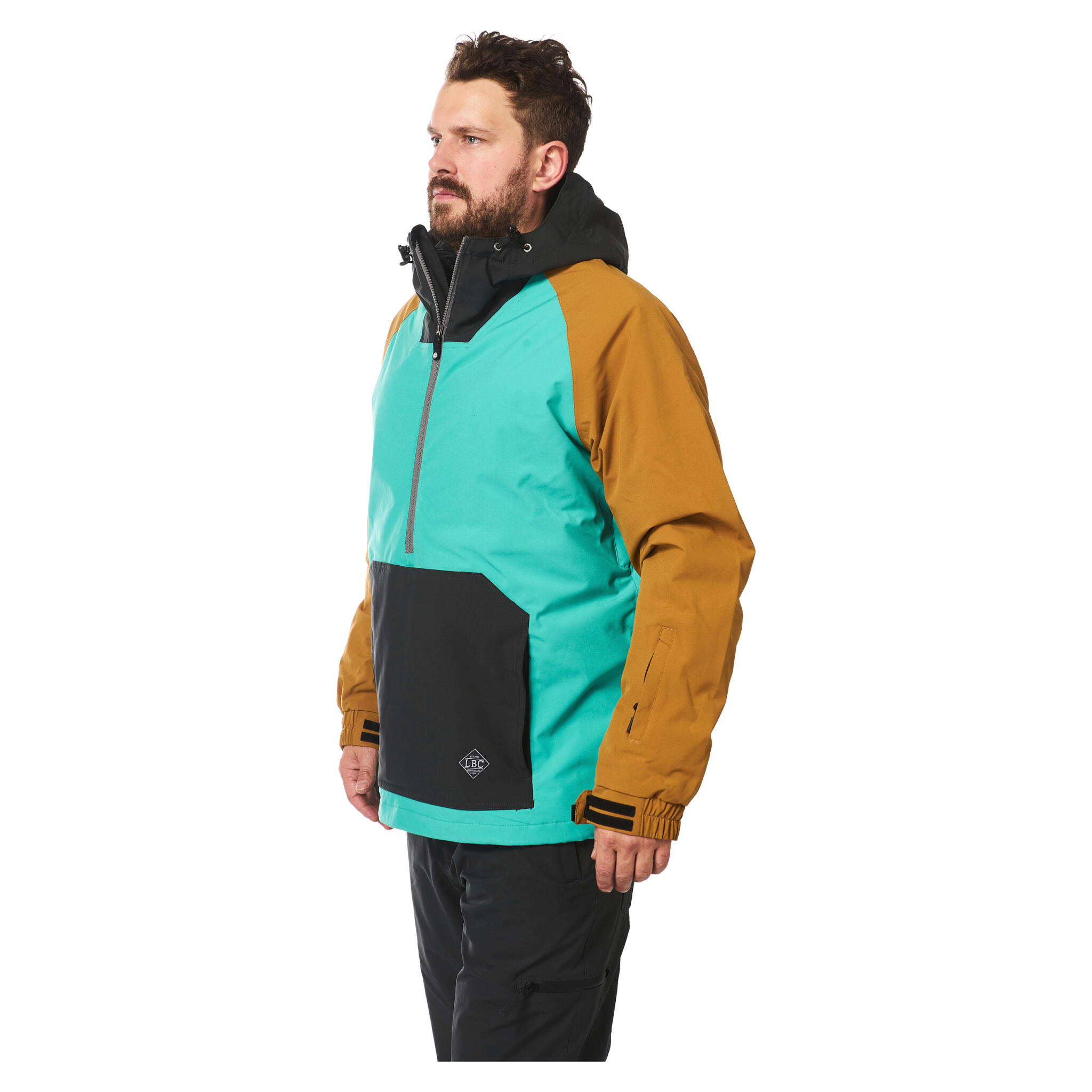 Light Ski-/Snowboardjacke Rail | Herren| Bone Brown/Mint/Black 4/7