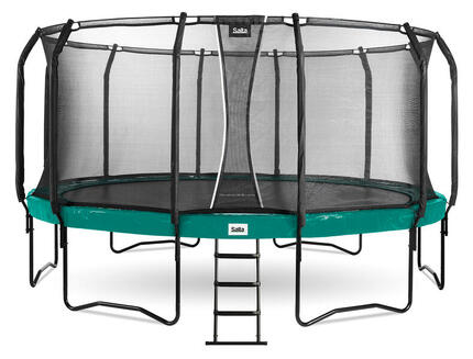 First Class - ø487cm - Rundes Trampolin mit Leiter - Grün